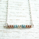 Blue & Light Bronze